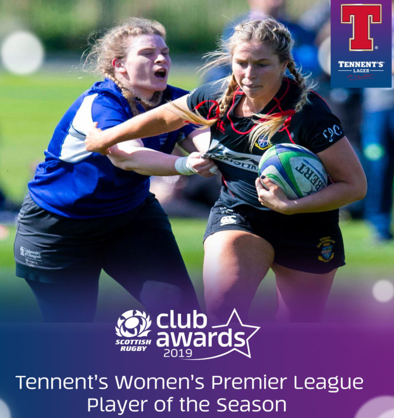 Tennent’s Women's Premier League Player of the Season | Stewartry Rugby ...